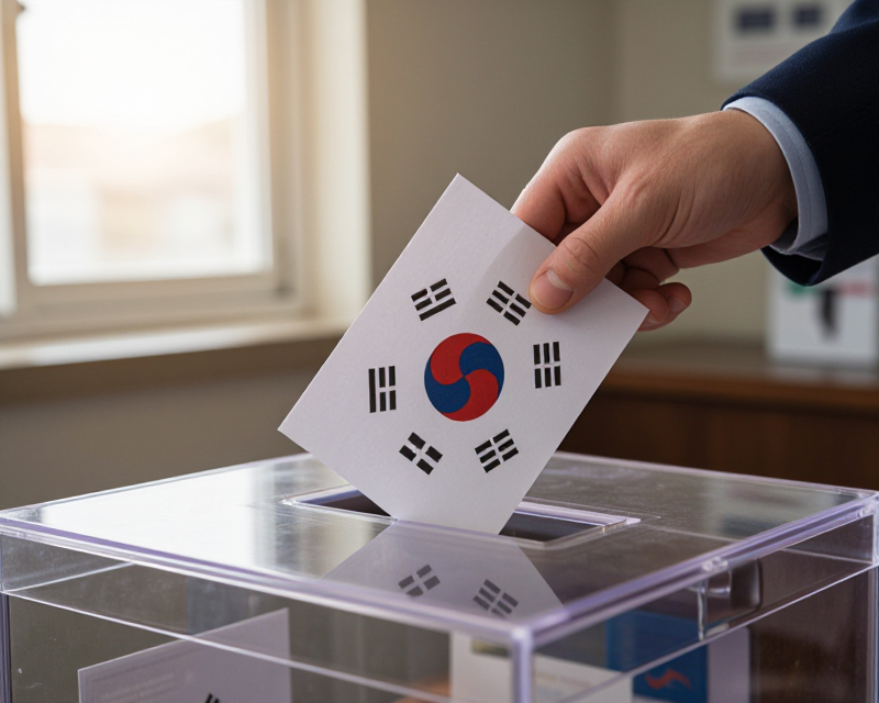 South Korean Election Ballot Box