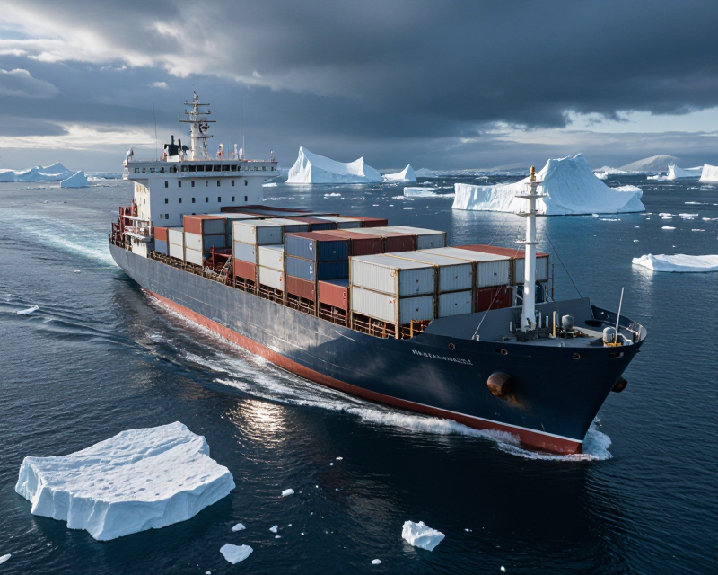 Arctic Container Ship Navigation