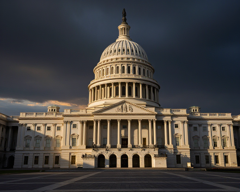 US Capitol Political Tension