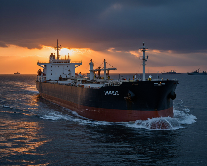 Oil Tanker in Strait of Hormuz