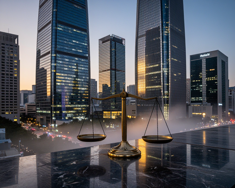 Symbolic representation of Korean economic and legal shifts