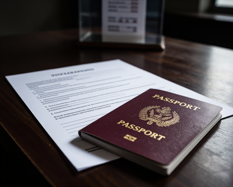 Symbolic representation of voter registration and immigration
