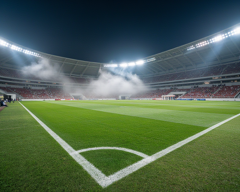 Dramatic Football Stadium Night Scene