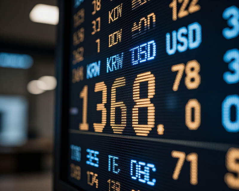 Financial Exchange Rate Display