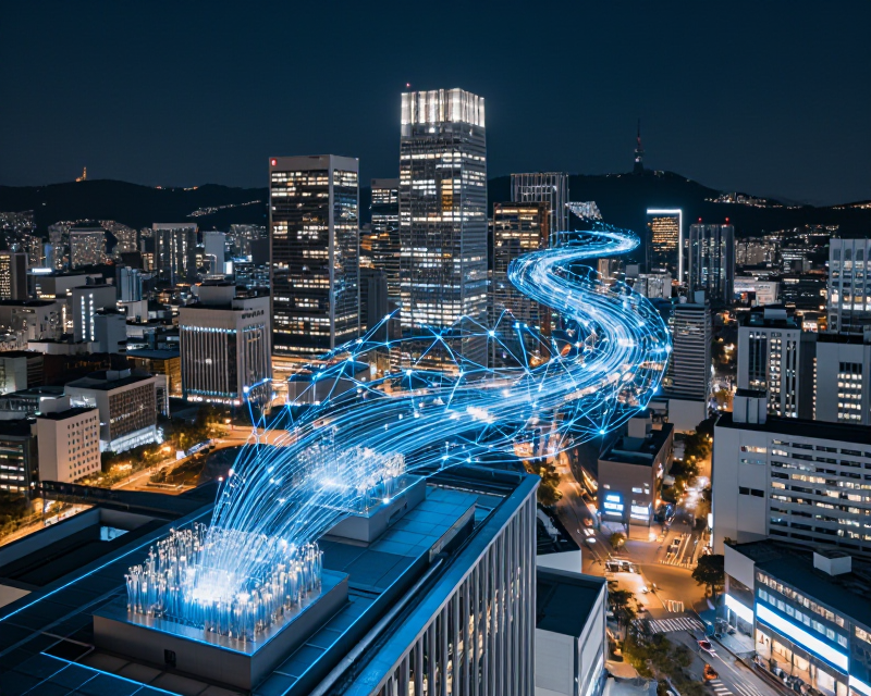 Futuristic AI Infrastructure in Seoul